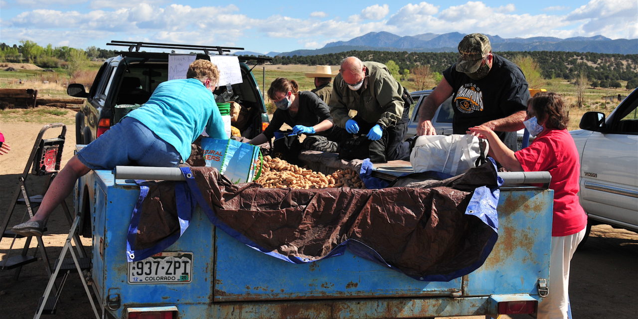 Chaffee County Residents Take Advantage of Potato Giveaway