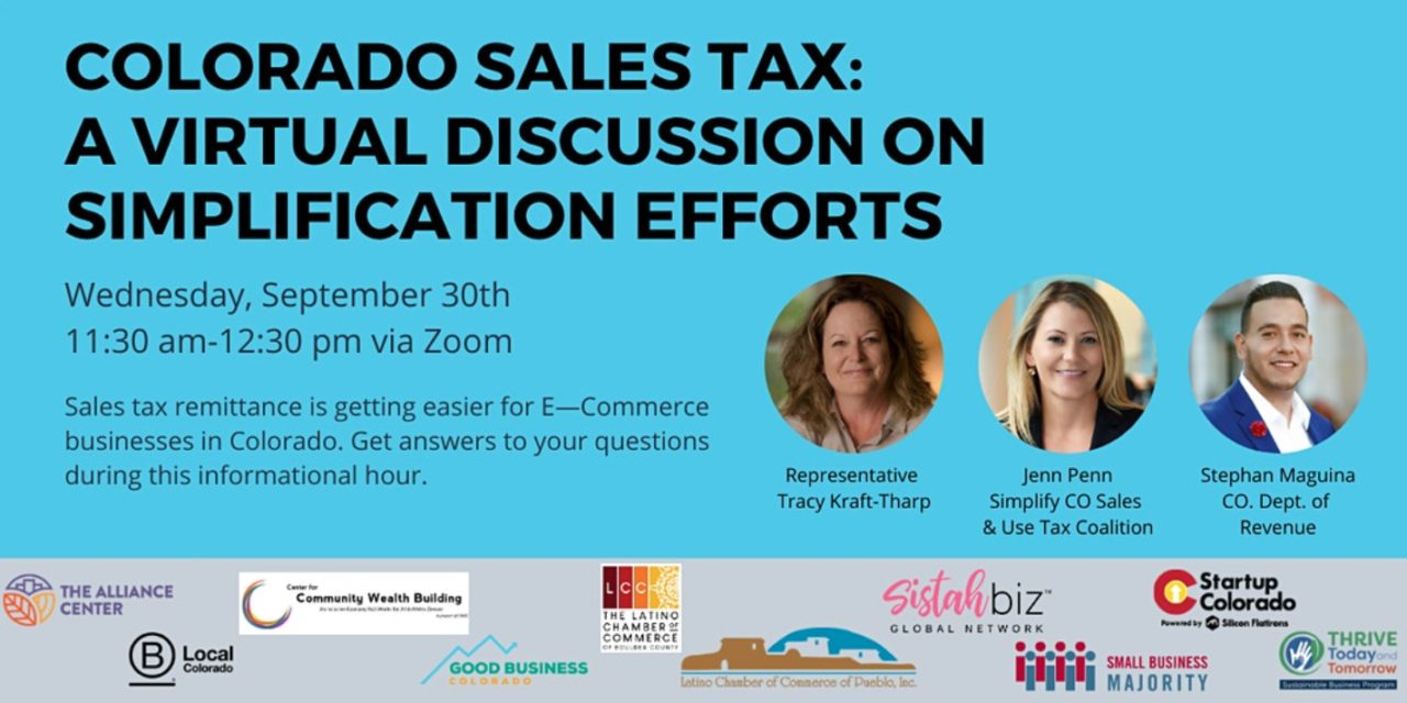 Colorado Sales Tax: A Virtual Discussion on Simplification Efforts