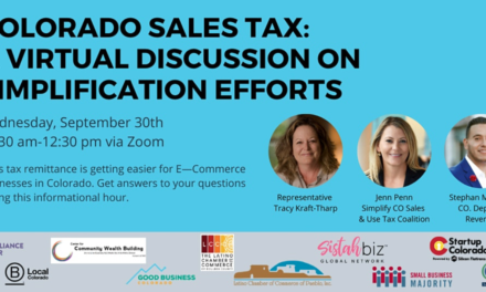 Colorado Sales Tax: A Virtual Discussion on Simplification Efforts