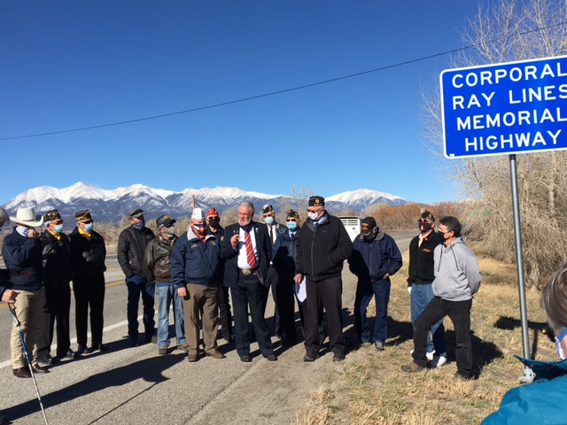 Veteran Henry Ray Lines Remembered on Veterans Day in Salida and For Future Generations with a Highway in His Honor