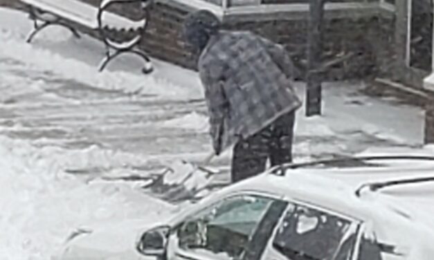 Snow on Sidewalks; A Salida Slipping Hazard