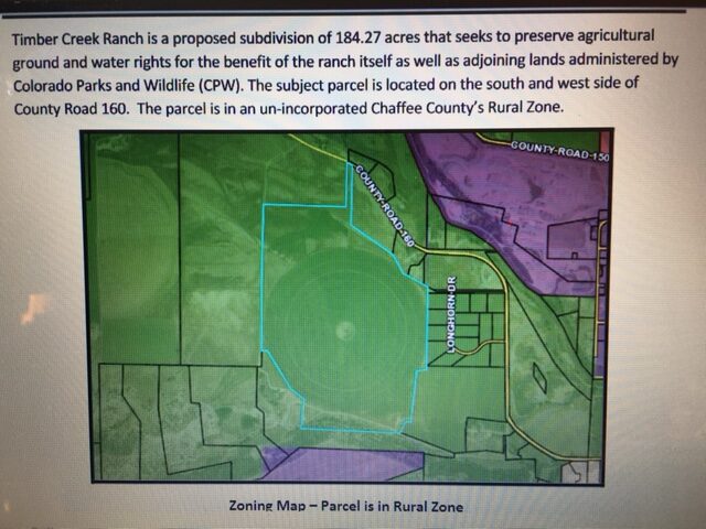 Chaffee BoCC Addresses Timber Creek Ranch proposal, and schedules Two Executive Sessions on Water Use