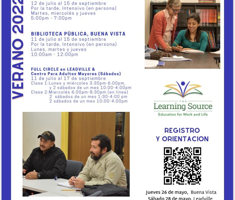 Free English as a Second Language Classes, clases de inglés Begin in July