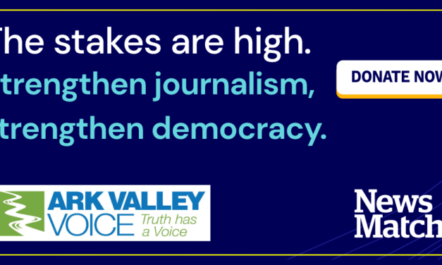 Ark Valley Voice NewsMatch Campaign Begins Today