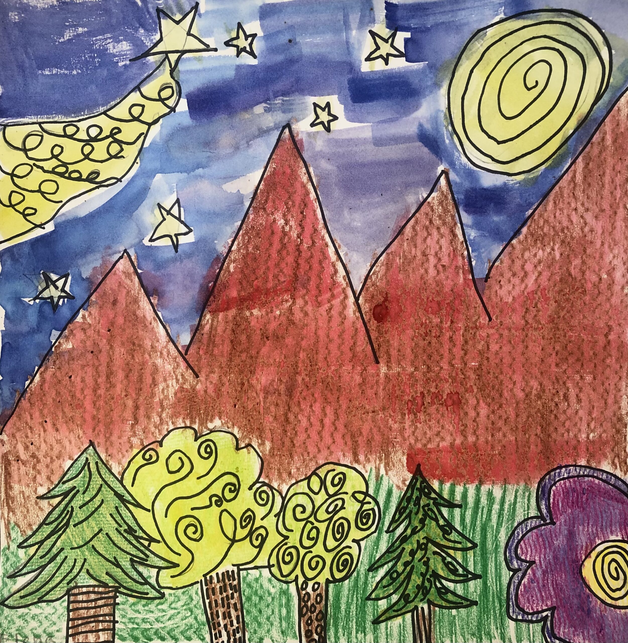 prize winning artworks from science day children's painting contest